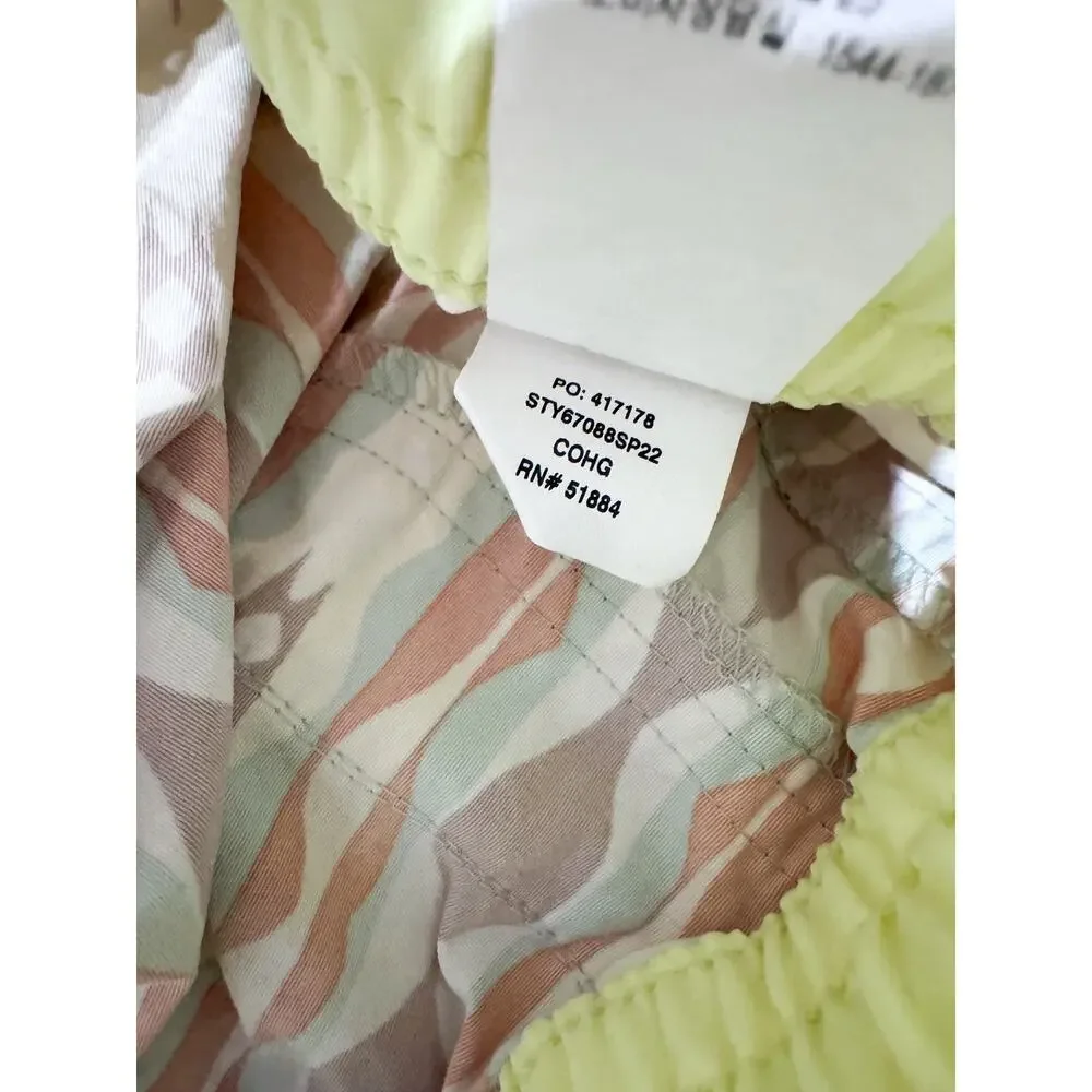 Patagonia Board Baggie Girl L Bottom Shorts Costa Rica Drawstring Yellow Swim